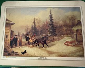 Vintage decorative placemat