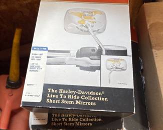 NIB Harley Davidson "Live to Ride" Collection Short Stem Mirrors