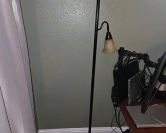 34 Torchiere floor lamp with reading light