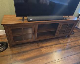 07 Large wood TV media console