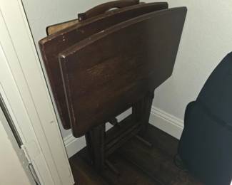 25 Solid wood folding TV tray tables