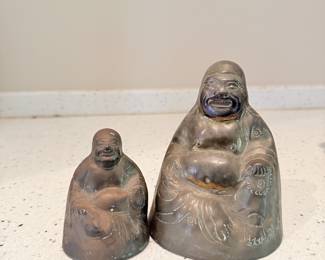 Ceramic Buddha figurines.