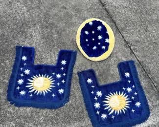 Vintage Scout sun-and-stars patches and embroidered insignia.