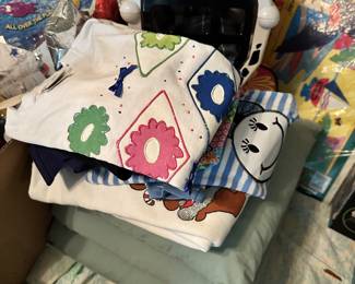 Textiles, craft items, games, and toys.