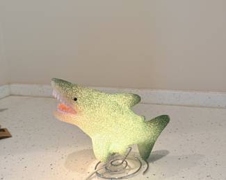 Novelty dinosaur lamp.