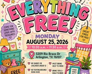 1 hour only! Absolutely free! 