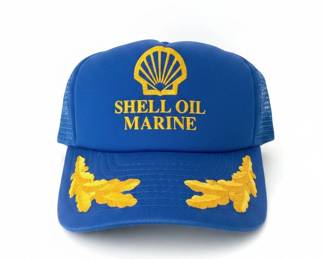 Vintage Shell Oil Marine Captains Hat