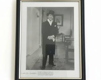 Carlos Gardel Inscribed Portrait Photograph
