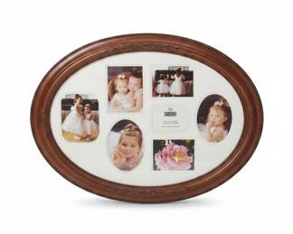 Burnes of Boston Oval Photo Collage Frame