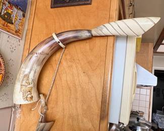 Vintage Argentine Cow Horn Decor