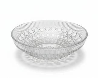 Federal Glass Windsor Button and Cane Serving Bowl second image