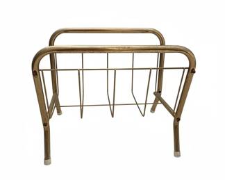 Hollywood Regency Faux Bamboo Magazine Rack third image