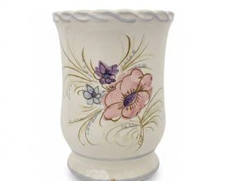 Holu Hand Painted Portuguese Floral Vase