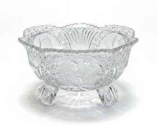 Hofbauer Byrdes Collection Crystal Footed Bowl second image