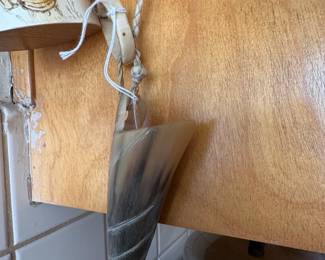 Vintage Argentine Cow Horn Decor third image