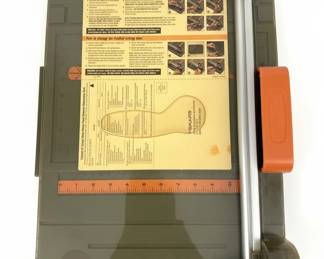 Fiskars inch Rotary Paper Trimmer with Bonus Decorative Blade Cutting Mat