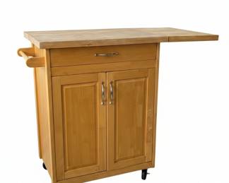 Kitchen Cart with Drop Leaf