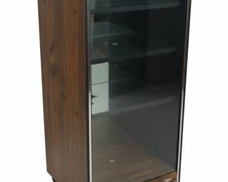 Vintage Pioneer Component Cabinet with Glass Door