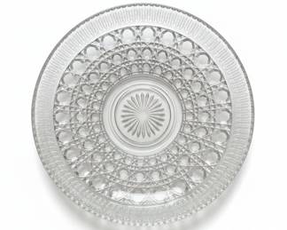 Federal Glass Windsor Button and Cane Serving Bowl third image