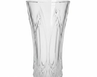 Mikasa Flores Pattern Crystal Vase