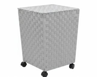 Woven Polypropylene Laundry Hamper with Casters