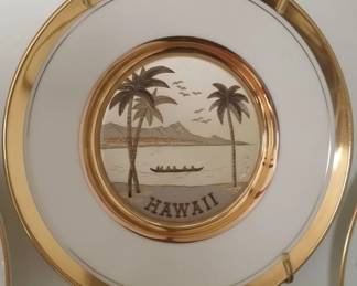 Vintage The Art of Chokin Hawaii Collector Plate