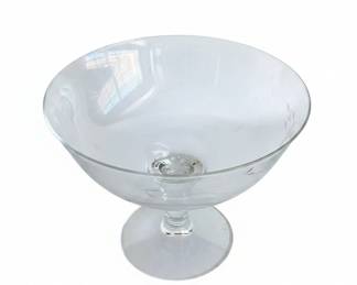 Princess House Heritage Etched Glass Footed Compote second image