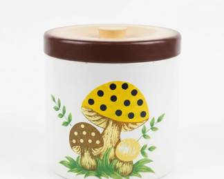 Vintage Merry Mushroom Canister Set by Sears