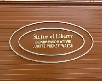 Statue of Liberty Centennial Commemorative Pocket Watch by Bradley Time Division second image