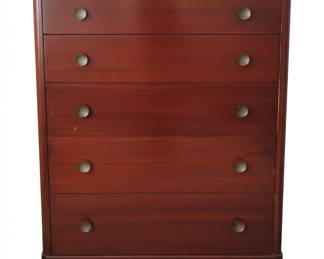 MidCentury Modern Mahogany Tallboy Chest
