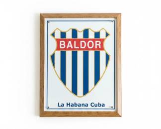 Baldor La Habana Cuba Commemorative Plaque Likely School Emblem