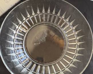 Vintage Arcoroc USA Starburst Pattern Clear Glass Serving Bowl third image