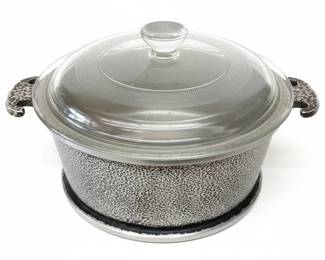 Guardian Service Hammered Aluminum Dutch Oven with Glass Lid