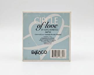 Enesco Circle of Love by Kim Lawrence Antique Pewter Plaque A second image