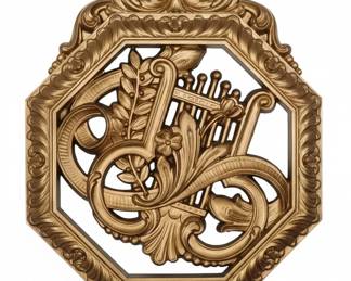 Vintage Homco Syroco Musical Instruments Wall Plaques Set of
