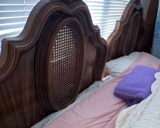 Vintage French Provincial Style Cane Headboard second image