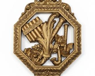 Vintage Homco Musical Instrument Wall Plaque