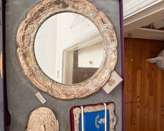 Courtenay Silver Plated Vanity Set