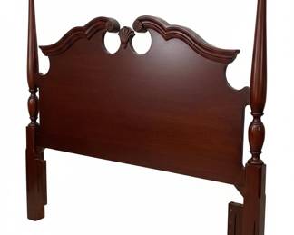 Queen Anne Style Carved Pineapple Poster Bed Headboard or Footboard
