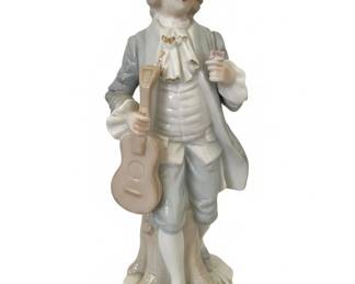 Porcelain Figurine of a Gentleman with Guitar