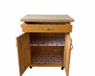 Kitchen Cart with Drop Leaf second image