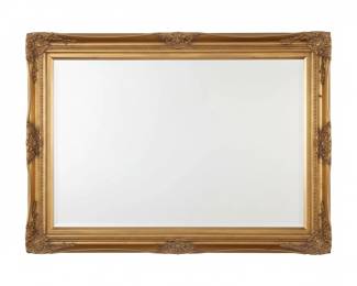 Large Ornate Giltwood Wall Mirror Hollywood Regency Style