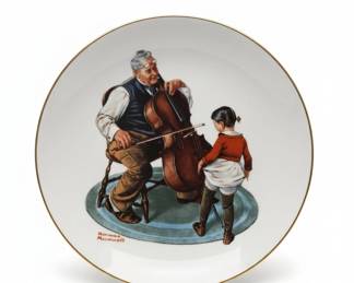 Norman Rockwell The Cellist Collector Plate by Gorham