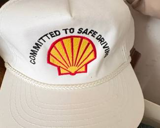 Vintage Shell Oil Committed to Safe Driving Trucker Hat