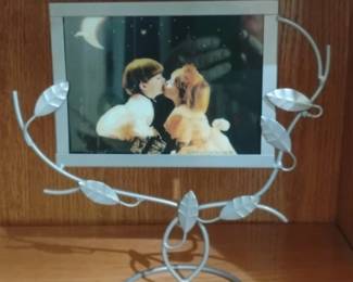 Silver Metal Branch and Leaf Picture Frame second image