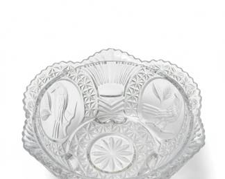 Hofbauer Byrdes Collection Crystal Footed Bowl third image