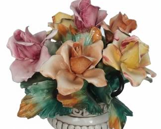 Capodimonte Porcelain Floral Arrangement