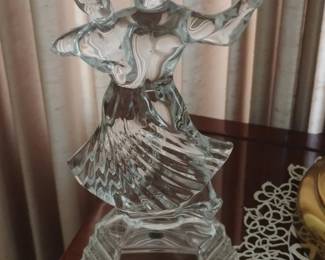 Royal Crystal Rock RCR Italian Crystal Dancing Couple Figurine