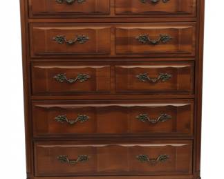 Bassett French Provincial Style FiveDrawer Chest
