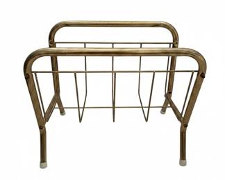 Hollywood Regency Faux Bamboo Magazine Rack second image